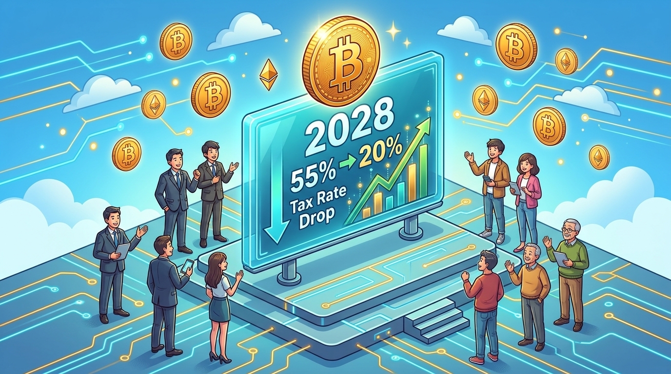 【2028年税制改正】暗号資産の税金が最大55%から20%へ！売りが殺到する？FXのように裾野が広がる？ 